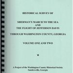 Historical Survey of Sherman's March to the Sea and the Flight of Jefferson Davis Through Washington County, Georgia